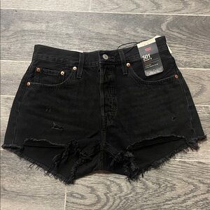 Levi's Women's Black Jean Shorts